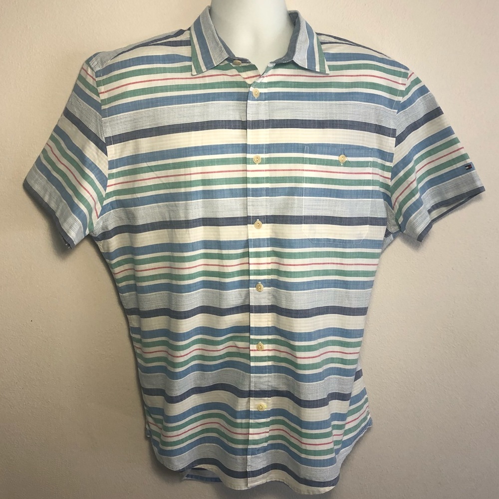 Tommy Hilfiger Men’s XL collared button down shirt